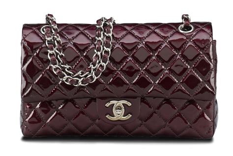 chanel burgundy flap bag lambskin medium|Chanel single pocket shoulder bags.